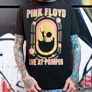 Pink Floyd Live at Pompeii band t shirt psychedelic stoner mushroom men’s L
